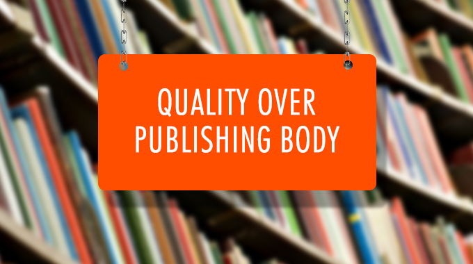 Quality Over Publishing Books