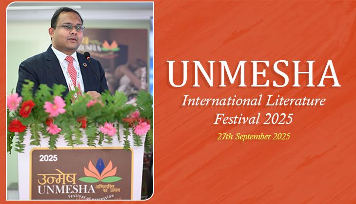 Honoured to Have Spoken at Unmesha 2025 — A Powerful Celebration of Literature, Language & the Future of Publishing